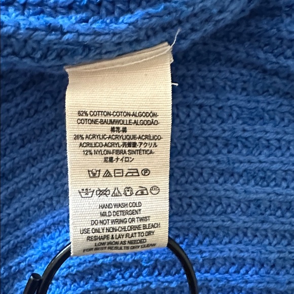 Free People Vibrant Blue V-Neck Sweater - Picture 5 of 5